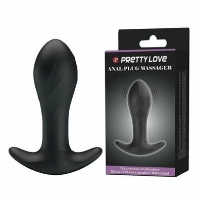 Pretty Love Anal Plug Vibrationsmassagegerät Schwarz