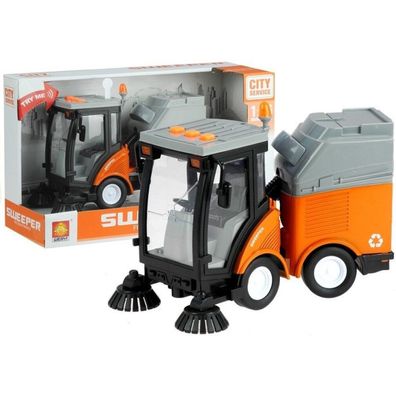 Straßenkehrmaschine Korblichter klingt orange 1:16