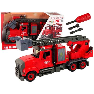 Feuerwehrauto Feuerwehr zum Abschrauben von Zubehör Rot