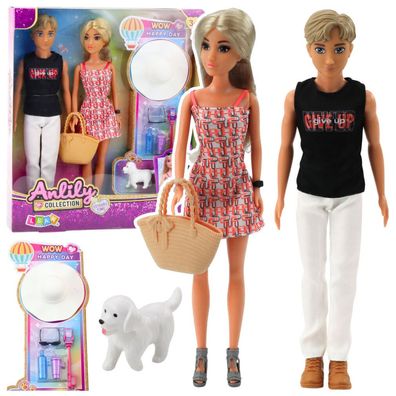 Lean Anlily Mädchen Und Freund Puppe Set Zubehör Hundehut