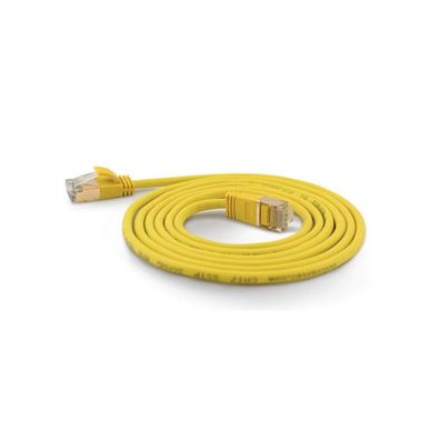 Wantec Patchkabel SSTP CAT7 Ste. CAT6a d=4mm, 3,00m, gelb