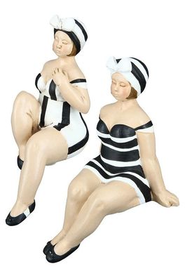 Gilde Handwerk, Deko, Becky, Figur, Dekoration weiß/schwarz