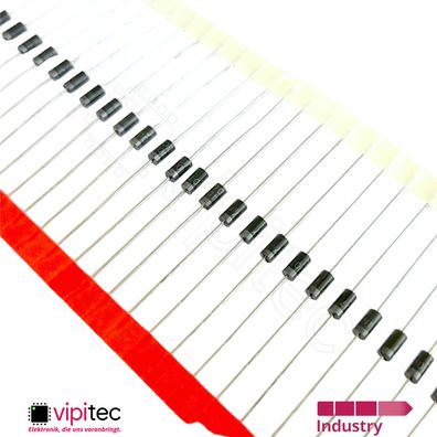 THT-Diode 1N4007 Rectifier DO41 DO204AC 1000V 1A -55..150°C Gleichrichter-Diode