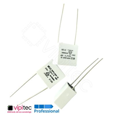 220nF MKP X2 Entstörkondensator 10% 0,22µF uF 275V 18x8,5x17 RM15mm Kondensator