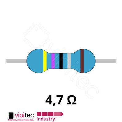 4,7 Ohm Metallfilm-Widerstand THT 1% 600mW 4R7 4,7R Metallschicht Widerstände
