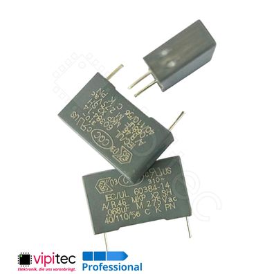 68nF MKP X2 Entstörkondensator ±20% THT 275V 15x11x5mm RM 15mm Kondensator