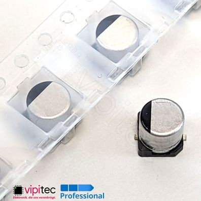 33µF SMD Elko | 20% 35V 6,3x5,3mm | 33uF Aluminium Elektrolyt-Kondensator