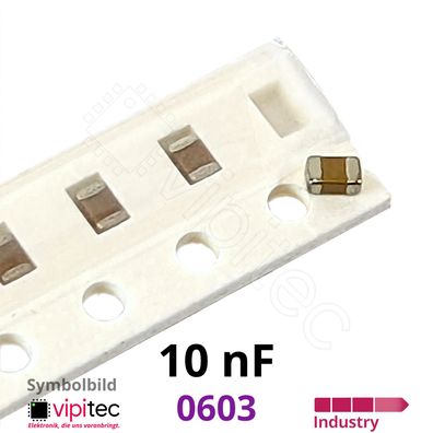 10 nF 0603 SMD-Keramikkondensatoren | 10% 50V 125°C X7R 10nF Kerko