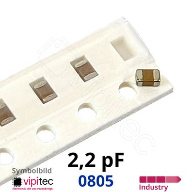 2,2 pF 0805 SMD-Keramikkondensatoren | 12% 50V 125°C C0G 2.2pF Kerko