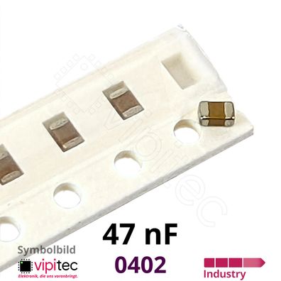 47 nF 0402 SMD-Keramikkondensatoren | 10% 50V 125°C X7R 47nF Kerko