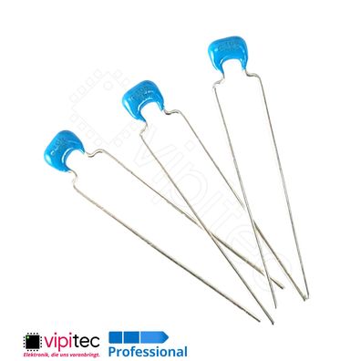 1 µF THT Keramik-Kondensator | 10% 50V X7R 1uF DIP Kerko Ceramic Capacitor