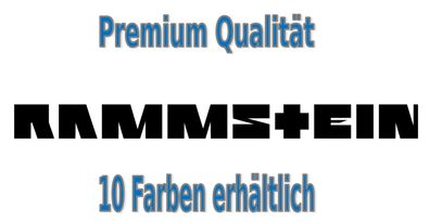 Rammstein Schriftzug Aufkleber Auto Bike Glas Tuning Styling 3