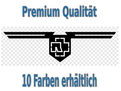 Rammstein Flagge Aufkleber Auto Bike Glas Tuning Styling 4