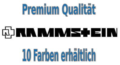 Rammstein Mini Schriftlogo Aufkleber Auto Bike Glas Tuning Styling 7