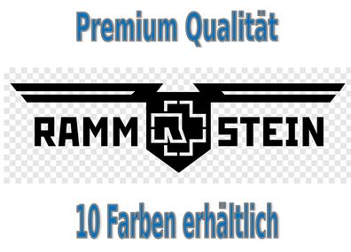 Rammstein Schriftflagge Aufkleber Auto Bike Glas Tuning Styling 8 XL ca.60x12cm