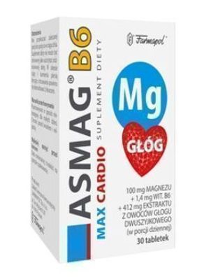 Asmag B6 Max Cardio, 30 Tabletten fuer Herzgesundheit