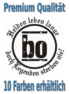 Böhse Onkelz Spruch Aufkleber Auto Bike Glas Tuning Styling 16 XL ca.50x50cm