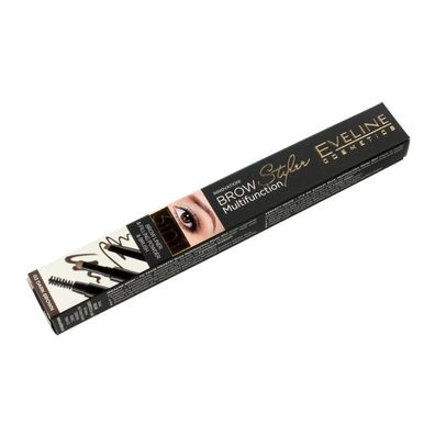 Eveline Brow Multifunction 3in1 brow liner filling powder&brush 02 Dark Brown
