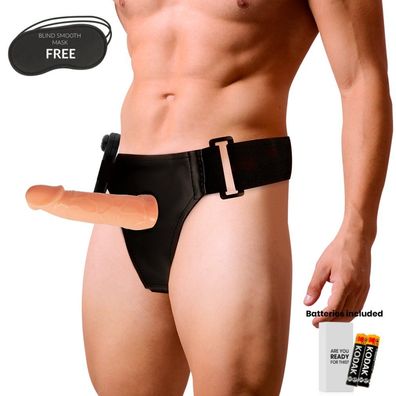 Harness Willian STRAP-ON HOLLOW Extender Vibrator 17 X 4.5 CM