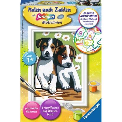 Ravensburger Ravensburger 296811 Malen nach Zahlen: Süß Welpen