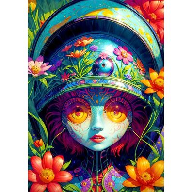 ENJOY Puzzle Flower Warrior 1000 Teile