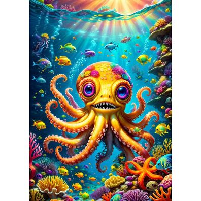 ENJOY Puzzle Niedlicher Oktopus 1000 Teile