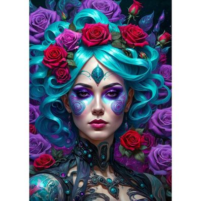 ENJOY Gothic Blumen Puzzle 1000 Teile