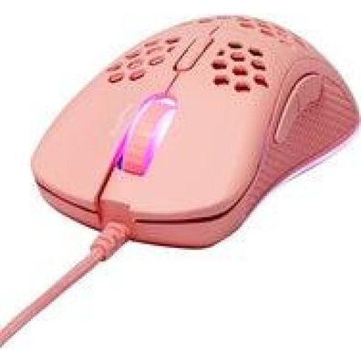 Deltaco Gaming Maus USB, RGB, pink