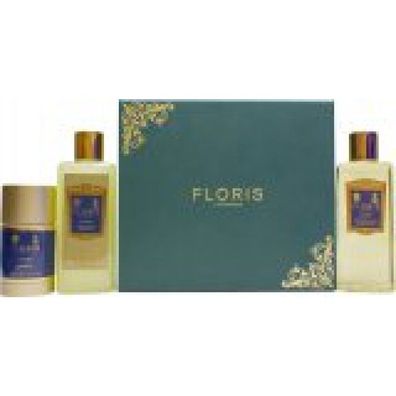 Floris Cefiro Geschenkset 250ml Duschgel + 250ml Shampoo + 75ml Deodorant-Stift