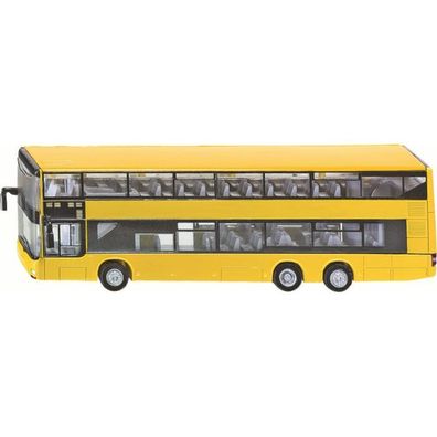 SIKU SUPER MAN Doppelstock-Linienbus, Modellfahrzeug (gelb)