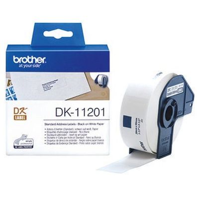 Brother DK-11201 Adressetiketten 29 x 90 mm weiß