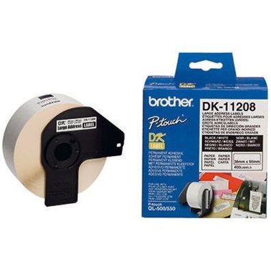 Brother DK-11208 Adressetiketten 90 x 38 mm weiß