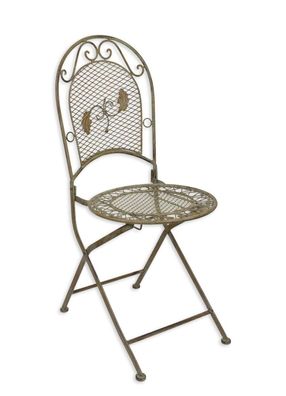 Gartenstuhl Klappstuhl verwittert grün Replikat Retro Design Dekoration