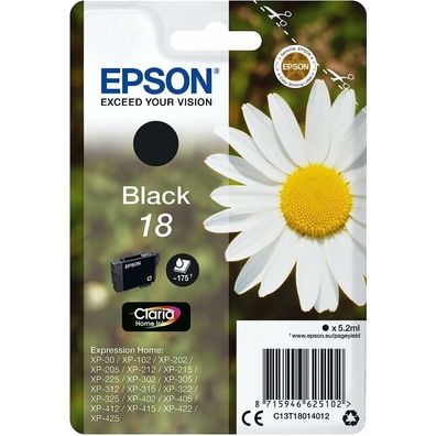 Epson Druckerpatrone Claria Home 18 (C13T18014012) schwarz