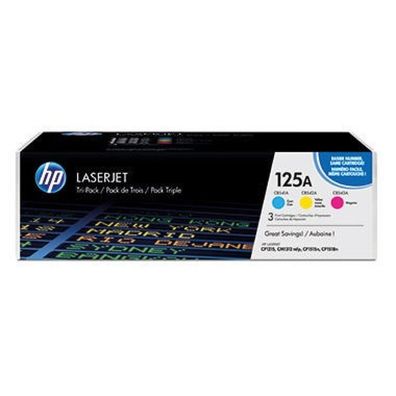 HP Toner 125A (CF373AM), Multipack, cyan, magenta, gelb