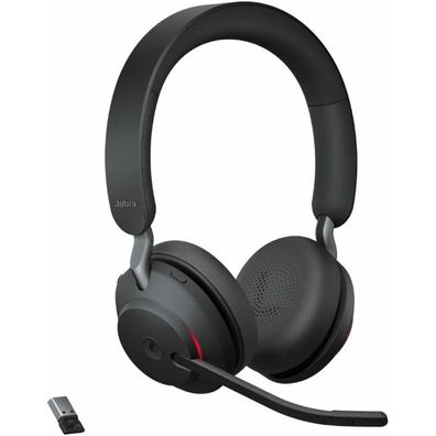 Jabra Headset, Evolve2 65 MS, Duo, USB A, Bluetooth® 5.0, schwarz