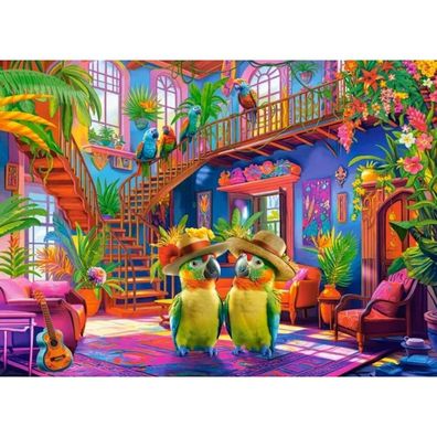 Castorland Puzzle Papageien im Paradies 200 Teile