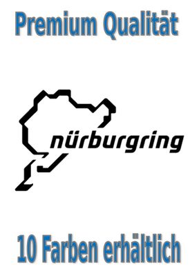 Nürburgring Aufkleber Auto Bike Glas Tuning Styling 140