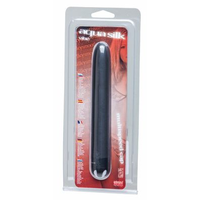 Aqua Silk Vibrator 15cm black