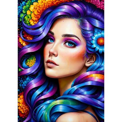 ENJOY Regenbogen Blumen Puzzle 1000 Teile