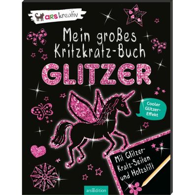 arsEdition Mein groß s Kritzkratz Buch Glitzer 03 15