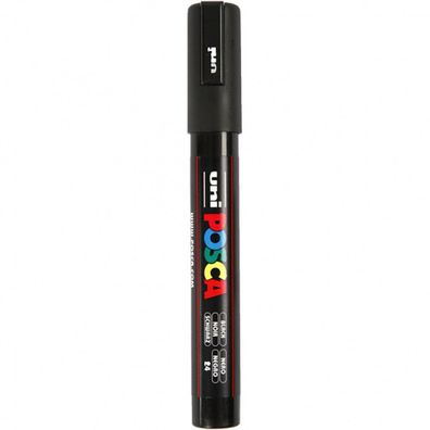 uni-ball Permanentmarker uniPOSCA PC-5M schwarz 2,5mm Rundspitze