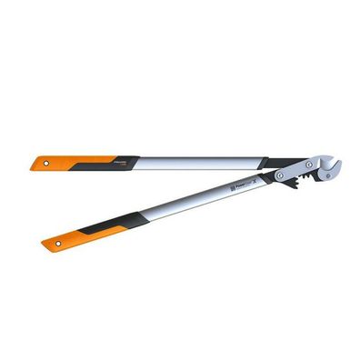 Fiskars PowerGear Amboss Getriebe-Astschere LX99-L (schwarz/orange)