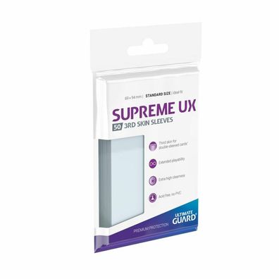 Ultimate Guard Supreme UX 3rd Haut Sleeves Standardgröße Transparent (50)