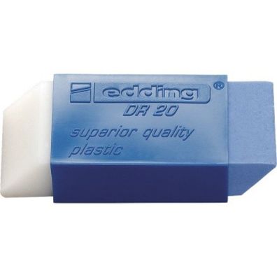 Edding Radiergummi DR20 weiß blau 46x19,5x11,5mm