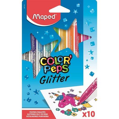 Maped Maped Glitter Filzstifte 10er