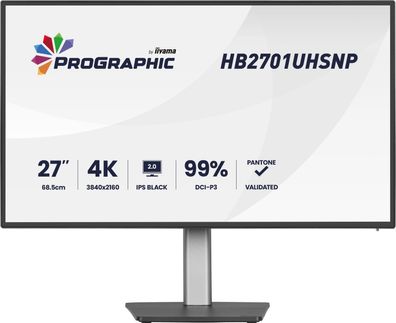 IIYAMA 68.6cm (27") HB2701UHSNP-B1 16:9 HDMI+DP+USB-C 4K