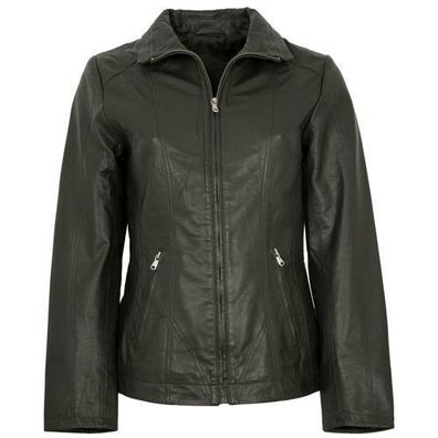 MADDOX - Damen Lederjacke Lammnappa olive
