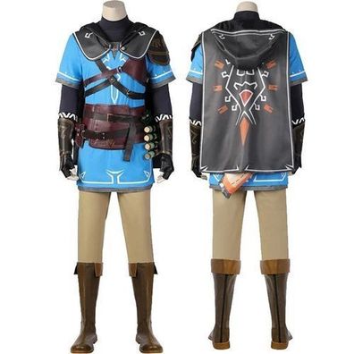 Link Cosplay Kostém Set Outfit Mantel Halloween Karneval Anime