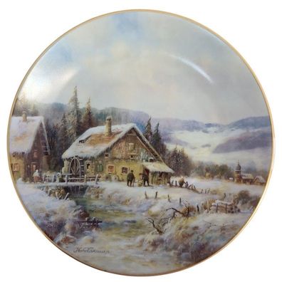 Tirschenreuth Porzellan Wandteller Serie "Die Mühle am Bach" Sammelteller 1997